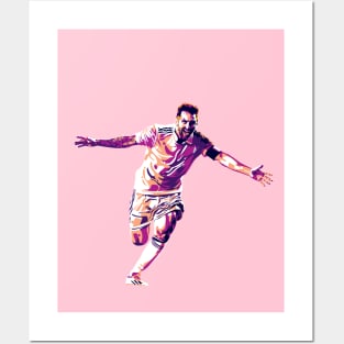 Lionel Messi in Pink Posters and Art